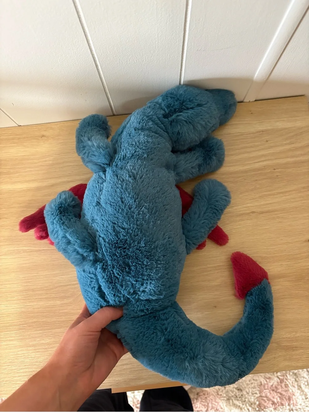 Jellycat Dexter Dragon Plush - Teal and Red